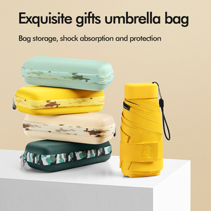 Mini parapluie pliant manuel de golf exquis adultes double lumière protection contre la pluie colle multi-bandes cadeaux d'affaires Logo personnalisé - Product Image 3