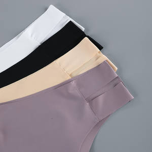 Tanga sin Costuras para Mujer, Transpirable, Ecológica, Antibacteriana, de Tiro Bajo con Tanga en T, Tanga Lisa con Logotipo Teñido en la Cintura - Product Image 4