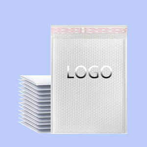 Bolsa de burbujas de película extruida blanca de 29x36+5CM de grosor para cosméticos, joyería, CD, sobres, envíos, con logo personalizado. - Product Image 1