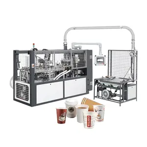 2023 Hot selling New Automatic disposable small paper cup packing machine with ultrasonic system for small business