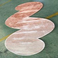 Tapis moderne de luxe en soie de bambou fait main, personnalisable en forme/taille/couleur, écologique pour la maison, le salon, la chambre et la lecture des enfants