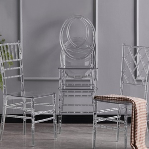 Sillas de Cristal Estilo Bambú para Salones de Banquetes de Hoteles, Sillas de Cristal Comerciales para Auditorios - Product Image 1