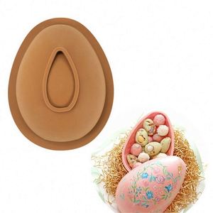 Non-stick 3D Breakable Easter Egg Shaped <b>Silicone</b> Cake Mold Chocolate Mold DIY <b>Baking</b> Moulds - Product Image 2