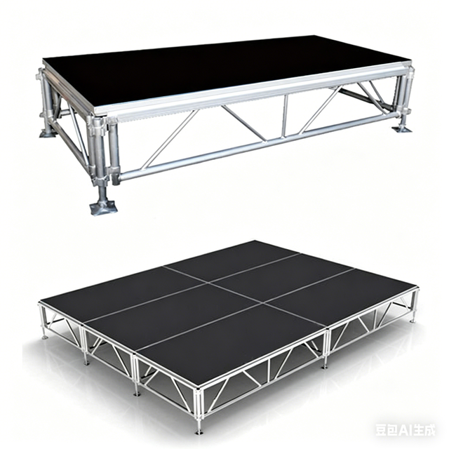 TFR Indoor &Outdoor Aluminum Event  Assemble Stage Portable Modular Layer Staging Concert Church Podium Wedding