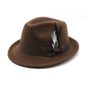 <span class=keywords><strong>Chapeau</strong></span> <span class=keywords><strong>Fedora</strong></span> style européen et américain pour <span class=keywords><strong>homme</strong></span> Petit <span class=keywords><strong>chapeau</strong></span> haut de forme avec ruban de plumes <span class=keywords><strong>Chapeau</strong></span> jazz décontracté pour l'été pour la pêche - Product Image 4