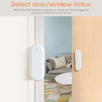 Sensor Pintu dan Jendela Anti Maling Nirkabel Zigbee Magnetik dengan Baterai DC 3V Bahan ABS/PC Garansi 1 Tahun