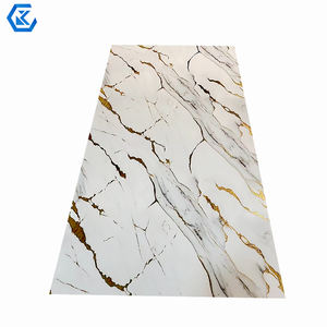 Özel kesim 3mm kalın PVC mermer UV duvar paneli su geçirmez parlak yüzey kolay kurulum için iç dekorasyon plastik levhalar - Product Image 2