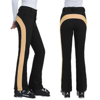 Nouveau pantalon de ski pour femme, pantalon de snowboard, haute élasticité, coupe-vent, imperméable, chaud, color-block, Spandex/Nylon
