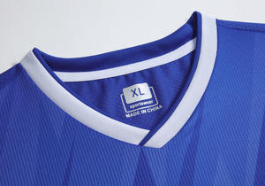 Camisetas deportivas con cuello en V para hombre, transpirables, de secado rápido, uniformes de equipo de entrenamiento para adultos y niños, traje de fútbol - Product Image 2