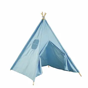 2022 Indoor Tipi Tent Children Play House Cotton Indian Toy Tents Kids Teepee Tent