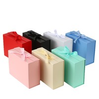 Caja de Regalo Magnética Rígida Plegable con Cierre Personalizado de Lujo Impresa al por Mayor con Cinta
