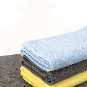 Asciugamano <span class=keywords><strong>in</strong></span> cristallo cerato senza bordi <span class=keywords><strong>in</strong></span> microfibra grigio giallo chiaro per autolavaggio e pulizia della cucina - Product Image 4