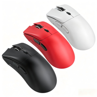 Mouse Gaming Nirkabel Attack Shark R1 PAW3311 12000 DPI Ergonomis Bentuk Tangan Kanan 59g Ringan 3-Mode RGB
