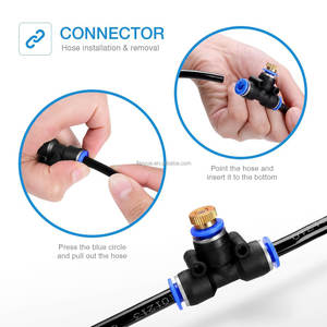 Système de brumisation de l'eau de refroidissement extérieur pour les espaces extérieurs de patio et de jardin-Système de refroidissement à base de <span class=keywords><strong>tuyau</strong></span> facile à utiliser - Product Image 4