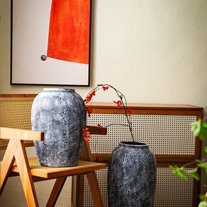 Vase <span class=keywords><strong>en</strong></span> <span class=keywords><strong>terre</strong></span> <span class=keywords><strong>cuite</strong></span> bleu vintage, pot <span class=keywords><strong>en</strong></span> céramique de Chaozhou, vente <span class=keywords><strong>en</strong></span> gros de vases décoratifs pour la décoration Wabi Sabi - Product Image 3