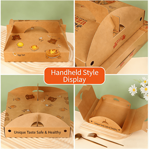 Fabricant d'emballages alimentaires de luxe, boîte à pizza personnalisée avec logo, boîte <span class=keywords><strong>alimentaire</strong></span> en carton pour restaurant, vente en gros pour plats à emporter - Product Image 3
