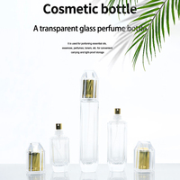 Flacon pulvérisateur de parfum en verre à emballage unique, faible MOQ, 30 ml, 50 ml, avec boîte et sac, impression sérigraphique et gravure
