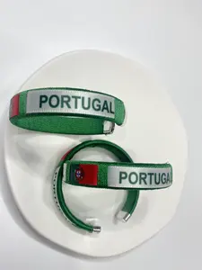 Coupe 2026 Canada, États-Unis. Bracelets tissés avec drapeaux nationaux des 32 pays participants. Fans de football. - Product Image 5