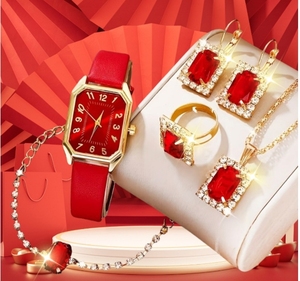 IStapromo Regalos de Moda, Juego de Relojes de Pulsera de Lujo para Mujer, Reloj de Pulsera con Pedrería en Forma de Estrella, Relojes de Vestir para Mujer - Product Image 2