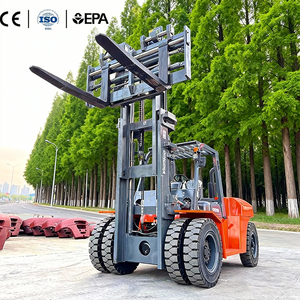 รถยกดีเซล 10 ตัน ได้รับการรับรองมาตรฐาน CE รุ่น FD100 สำหรับงานหนัก ยกสูง 6 เมตร เหมาะสำหรับการขนถ่ายตู้คอนเทนเนอร์ - Product Image 2