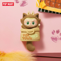 2026 100% Labubu POPMART Original the MONSTERS Cat Mode on Fridge Magnet Blind Box Labubu Sweet Peek Vinyl Plush Toys for Gifts