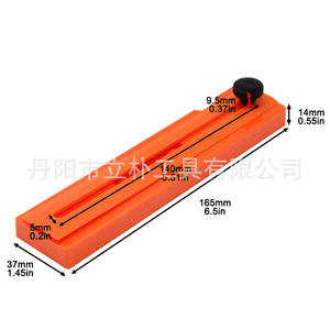 Règle d'angle multifonctionnelle Mr Drill Orange 165 mm avec niveau à bulle pour une mesure de précision - Product Image 1