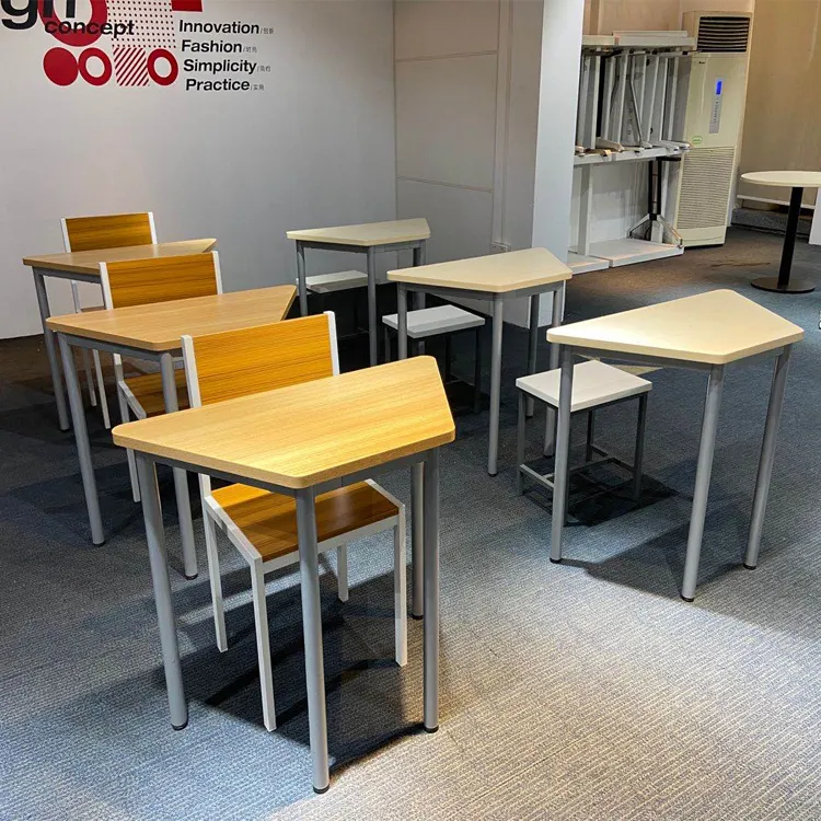 Table d'ordinateur en bois massif, petit bureau d'école pour salle de classe maternelle