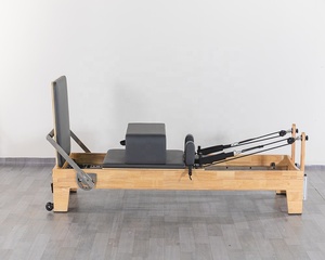 Equipo de Ejercicio en Madera de Roble de Alta Calidad Queenlife, Set de Máquina Reformer con Caja Grande y Tabla de Salto SLP26 Refor - Product Image 2