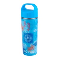 Bouteille d'eau chaude personnalisable en plastique PP sans BPA, 330 ml, écologique, réutilisable, alimentaire, avec bouchon à vis, facile à transporter, pour le sport, l'escalade et le camping
