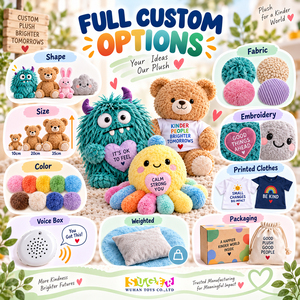 Peluches Sensoriales Personalizados para Terapia y Confort, Juguetes de Peluche para Hospitales, Centros de Atención y Programas de Apoyo Social - Product Image 3
