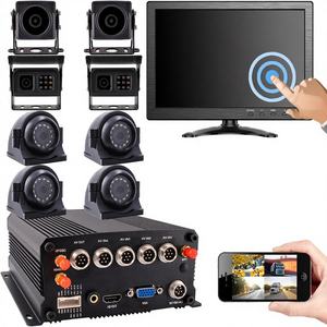 JOINLGO J3-4GW 8-CH 4G GPS WiFi 1080P Mobiele voertuig-DVR 10 " touchscreen bewegingsdetectie 8 stuks waterdichte IR-camera's HD/VGA - Product Image 1