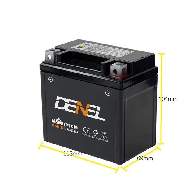 Motor sealed Maintenance Free Battery for 12V5AH YTX5L-BS GTZ7V Motorcycle Spare Parts Accessories Para