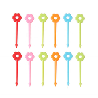 Accessoires Bento Kawaii pour Enfants en Gros – Piques à Aliments en ABS de Qualité Alimentaire Écologique (3-6 cm) – Fourchettes à Fruits Mignonnes en Forme d'Animaux de Dessin Animé