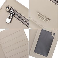 Nouveau Portefeuille Long Décontracté en Cuir Véritable pour Femme avec Porte-Monnaie, Porte-Cartes, Anti-Vol RFID et Grande Fermeture Éclair – Accessoire de Voyage