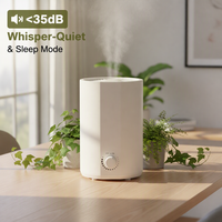 Humidificateur ultrasonique électrique portable en plastique, diffuseur d'arômes, huile essentielle, capacité de 4 L, 35 dB silencieux, pour la maison, l'hôtel, l'usage domestique