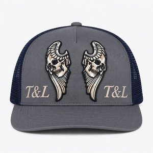 Wholesale Custom Logo Applique Embroidery 5 Trucker <b>Hat</b> Mesh Cap Breathable <b>Waterproof</b> Unisex Outdoor Use Gorras <b>Hats</b> - Product Image 2