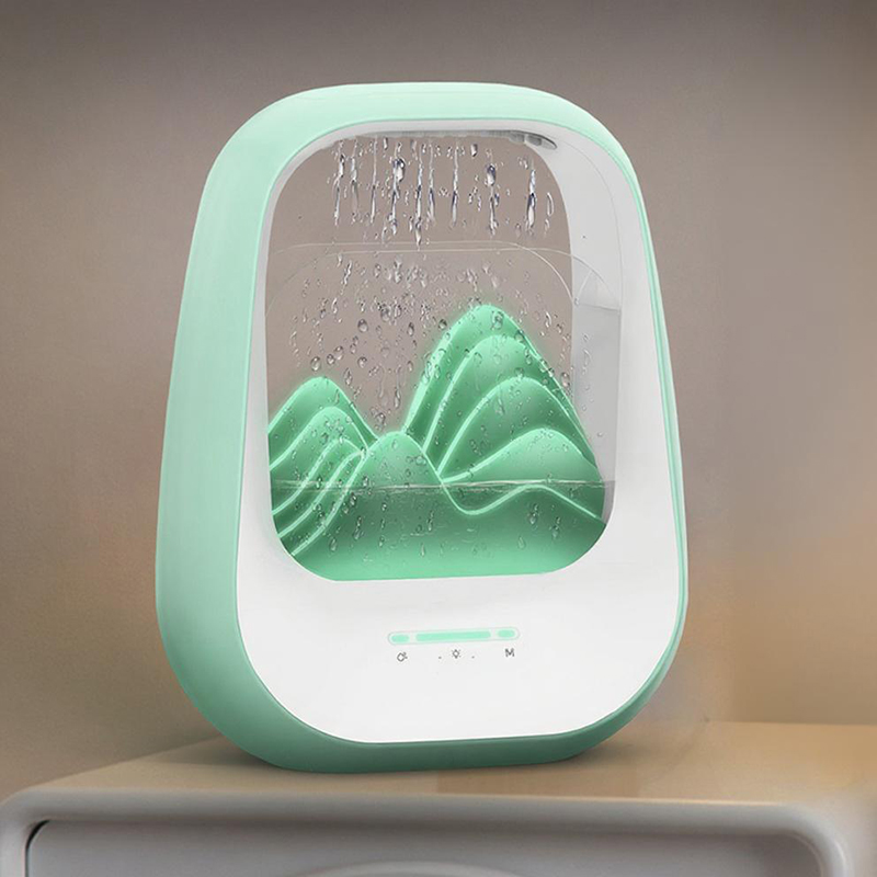 Smart Humidifier Bluetooth Speaker White Noise Machine Sleep Aid Night Light Desktop Atmosphere Landscape Decoration Gift