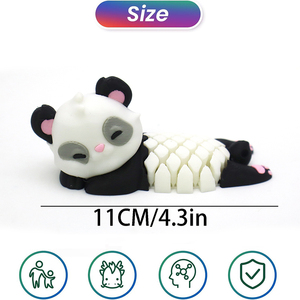 ของเล่นหมุนได้ลดความเครียดรูปแพนด้าสร้างสรรค์ รุ่นมินิ พิมพ์ 3 มิติ ของตกแต่งบ้านน่ารัก ขนาดเล็ก และเป็นรูปปั้น - Product Image 6
