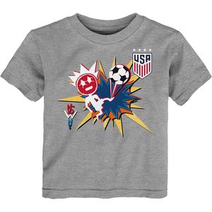เสื้อยืดคอกลม FOXA U.S Soccer Federation Bicycle Kick ระบายอากาศได้ดี เหมาะสำหรับเด็กผู้ชายและเด็กผู้หญิง - Product Image 1