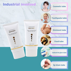 化粧品包装チューブスクイズソフトプラスチックローションスキンケアハンドアイクリーム日焼け止め化粧品フラットチューブカスタム - Product Image 3