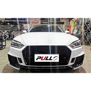 I paraurti per auto per AUDI <span class=keywords><strong>A5</strong></span> 2017-L'aggiornamento 2019 al Kit carrozzeria stile RS5 Include la griglia ABS della gonna laterale anteriore del paraurti anteriore - Product Image 3
