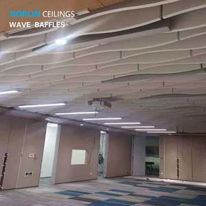 Panneau acoustique rond pour optimisation du son ambiant, 1200 mm, feuilles <span class=keywords><strong>de</strong></span> damping rétroéclairées pour plafond, panneaux suspendus EE pour salle d'attente - Product Image 1