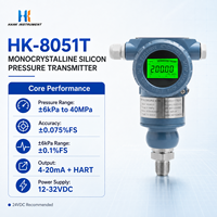 Hanke HK-8051T Absolute Pressure Transmitter 0-250kPa MEMS Silicon Sensor 4-20mA HART High Accuracy