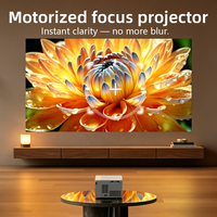 Proyector de Videojuegos Inteligente HD 720P 4K Android 14, Mini Proyector Portátil de Tiro Corto, 200ANSI, Cine en Casa