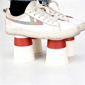 Gobelet en papier à paroi simple 100 % compostable, anti-fuite, 22/12/16/8 oz, blanc, jetable - Product Image 4