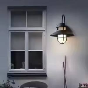 Applique murale extérieure noire éclairage de porte extérieur boîtier en fer jardin lampes murales à LED montées en surface - Product Image 6