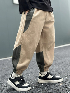 <span class=keywords><strong>Pantaloni</strong></span> da Lavoro per Bambini Maschi, <span class=keywords><strong>Pantaloni</strong></span> con Lacci alle Caviglie, Abbigliamento Primaverile Ampio per Bambini, Abbigliamento Primaverile per Ragazzi, <span class=keywords><strong>Pantaloni</strong></span> Eleganti per Bambini Più Grandi - Product Image 5