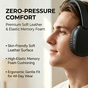 Auriculares Inalámbricos Over-Ear con Cancelación Activa de Ruido, Sonido Hi-Fi, Cuero Premium, Espuma Viscoelástica, Comodidad para Uso Audiófilo - Product Image 2