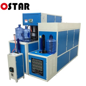10l 20L liter 3 5 gallon water PET plastic bottle making semi automatic stretch blow blowing moulding molding machine