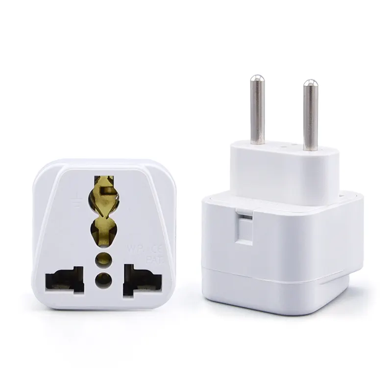 Universal Travel Adapter UK to EU Plug Adaptor Converter 2 Round Pin European Plug to 3 Pin UK Socket Adapter